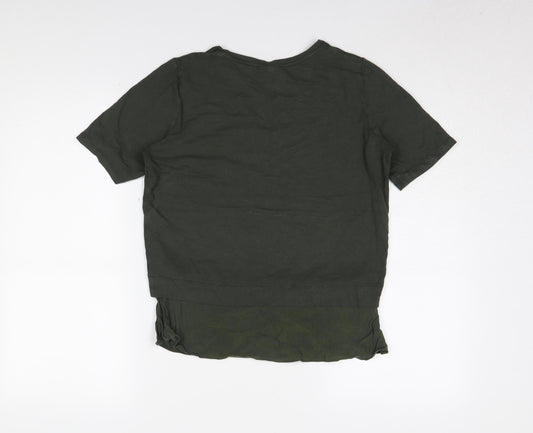 Oliver Bonas Women's Green T-Shirt Size 8 Casual Tunic