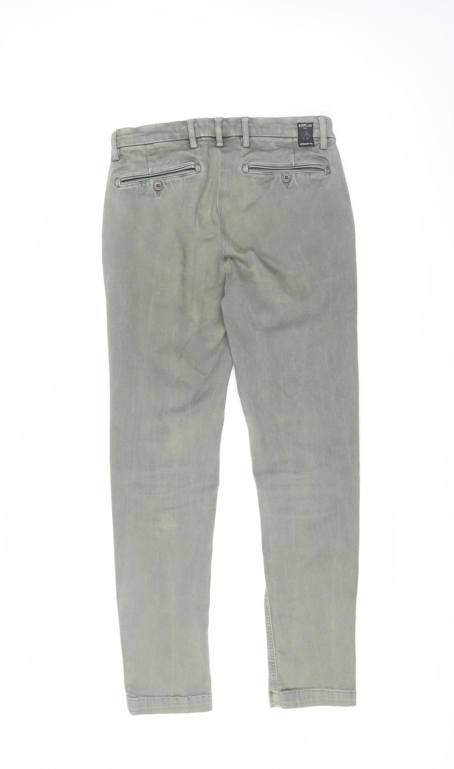 Replay Men's Green Straight Jeans Size 30