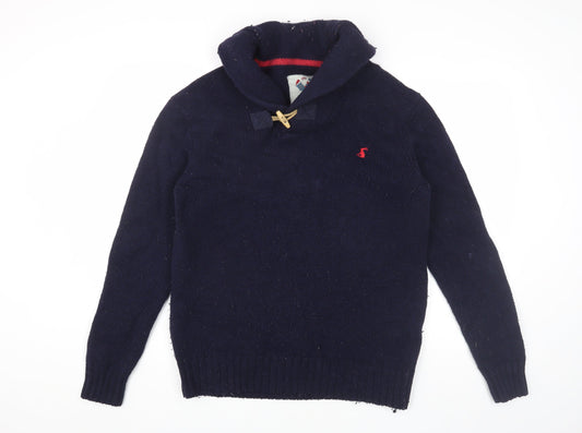 Joules Men's Blue Pullover Jumper M High Neck