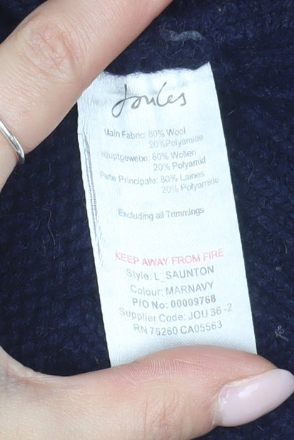 Joules Men's Blue Pullover Jumper M High Neck