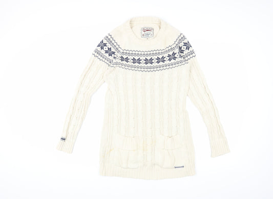 Superdry Women's Ivory Pullover Jumper L