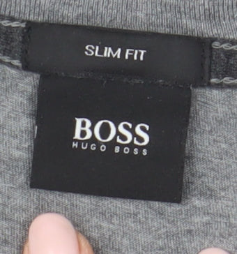Hugo Boss Men's Grey Slim Fit T-Shirt, Size S
