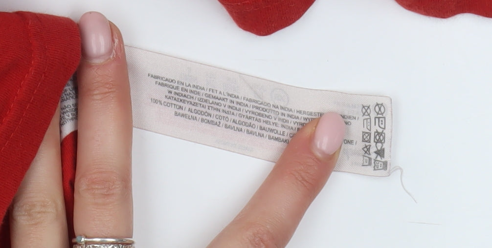 Disney Unisex Adults Red XS Mickey T-Shirt