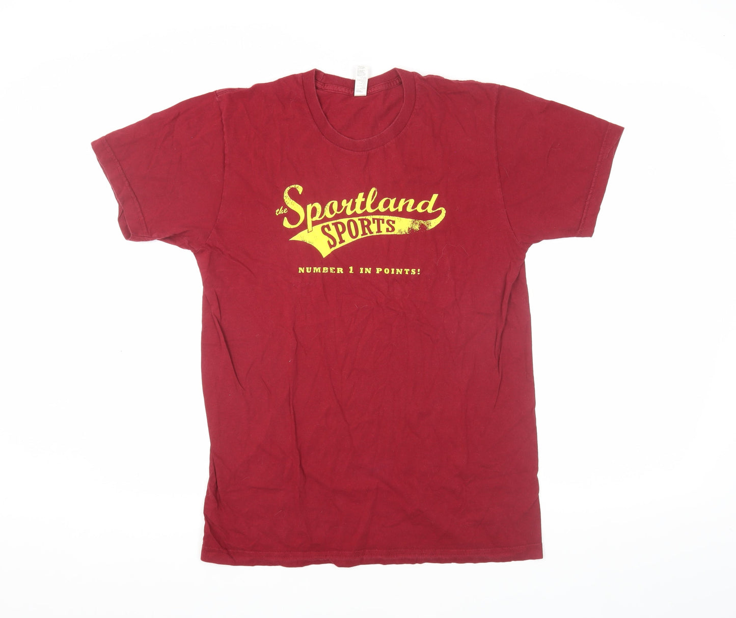 American Apparel Red Sports Graphic Men's M T-Shirt