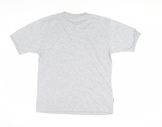 Slazenger Men's Grey Crew Neck T-Shirt Medium