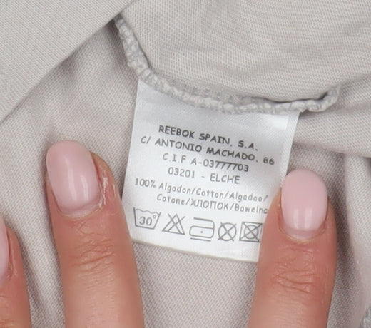 Reebok Unisex Beige Sleeveless Tank M Casual