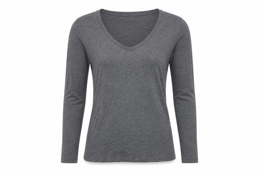 Womens UK Size S Banana Republic Grey Cotton Blend T-Shirt
