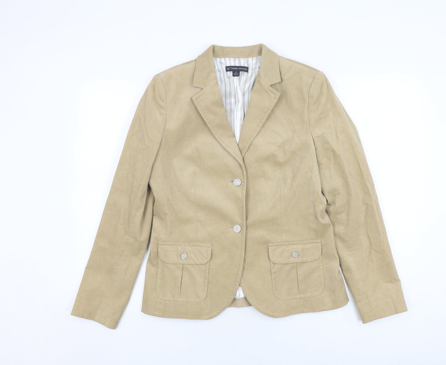 Brooks Brothers Beige Blazer Women’s Size 6 - Elegant Business Wear