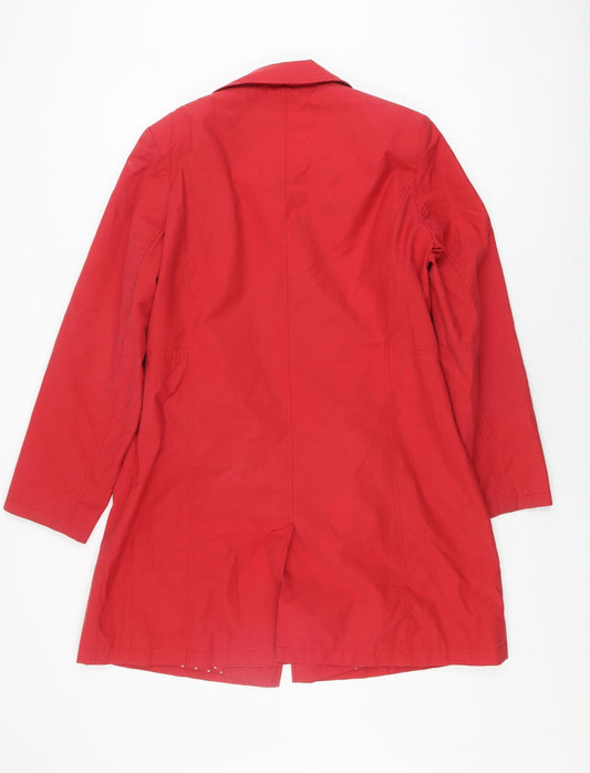 EWM Women's Red Mid-Length Overcoat Size 12