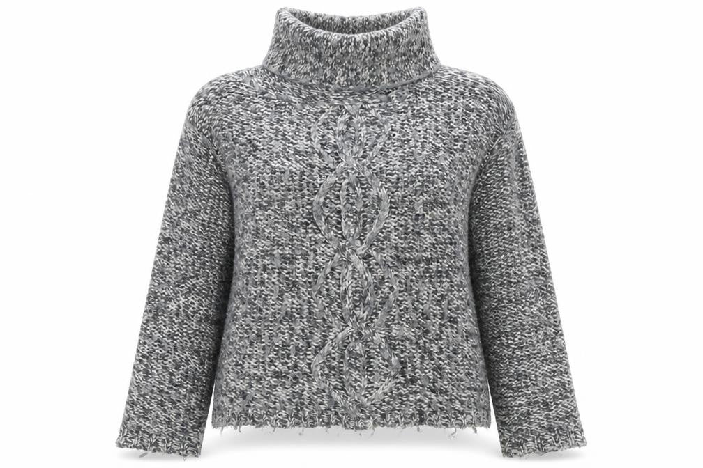 Womens UK M Regular White Stuff Grey Pullover Chunky-Knit