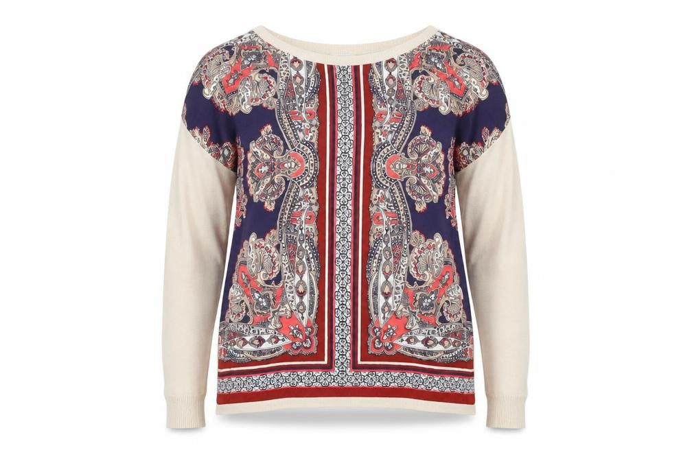 Oasis Women's Beige Paisley Cardigan, Size XS