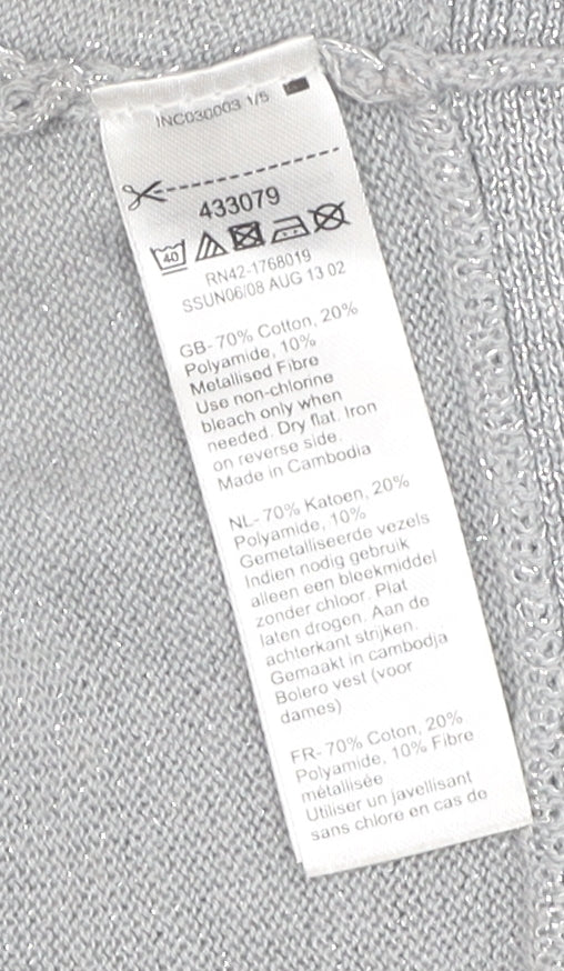 Monsoon Women's Silver Jacket - M, Long Sleeve