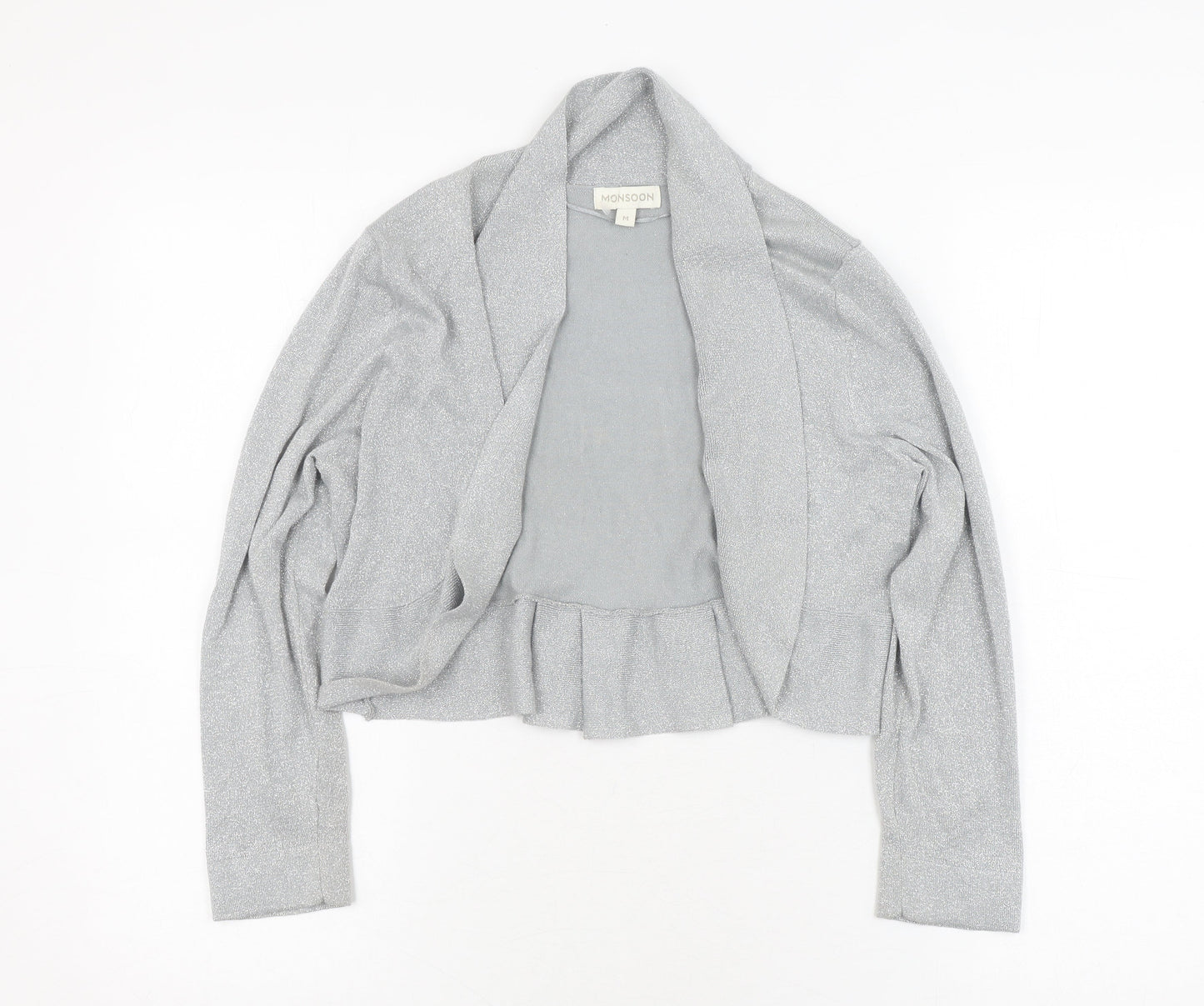 Monsoon Women's Silver Jacket - M, Long Sleeve