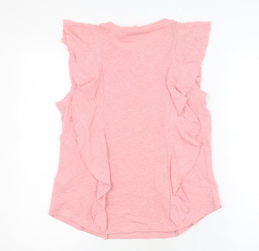 Ted Baker Women's Pink Blouse, Size 12, Sleeveless, Casual