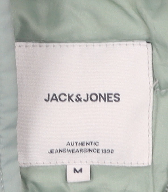 Jack & Jones Unisex Green Puffer Jacket M