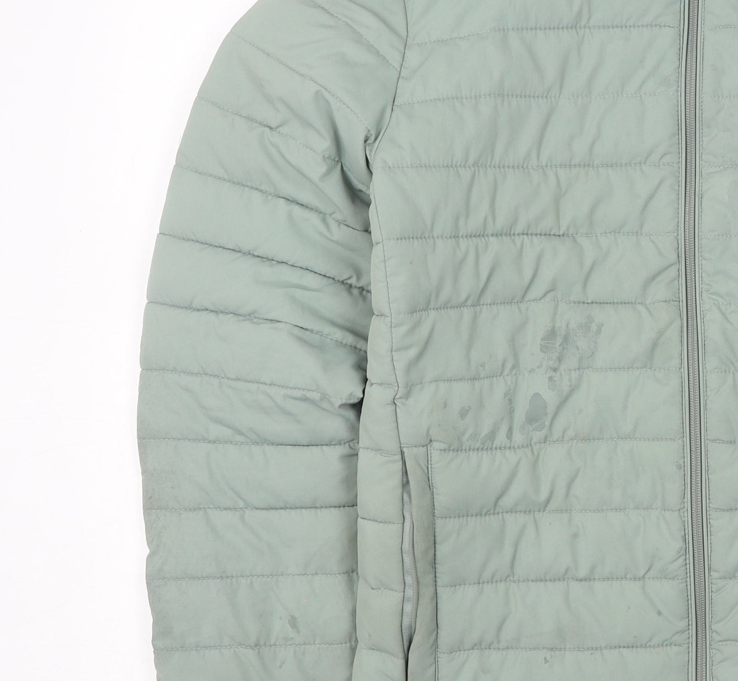 Jack & Jones Unisex Green Puffer Jacket M