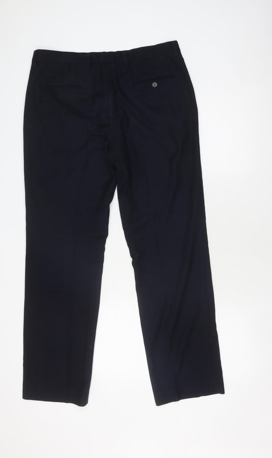 Pierre Cardin Men's Black Dress Pants 34R Regular Fit