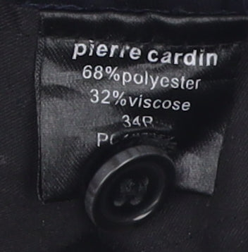 Pierre Cardin Men's Black Dress Pants 34R Regular Fit