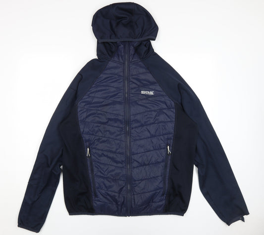 Regatta Men’s Blue Hooded Puffer Jacket XL - Outdoor Casual
