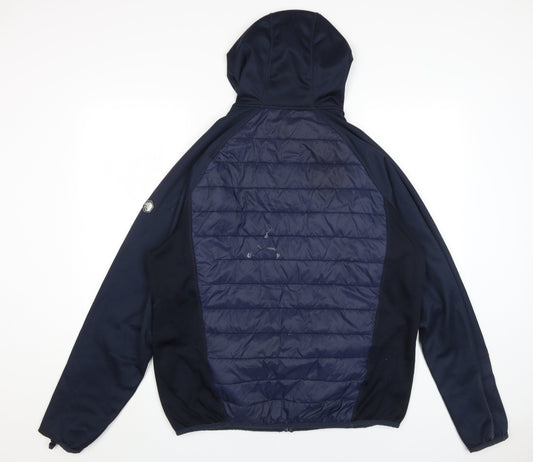 Regatta Men’s Blue Hooded Puffer Jacket XL - Outdoor Casual