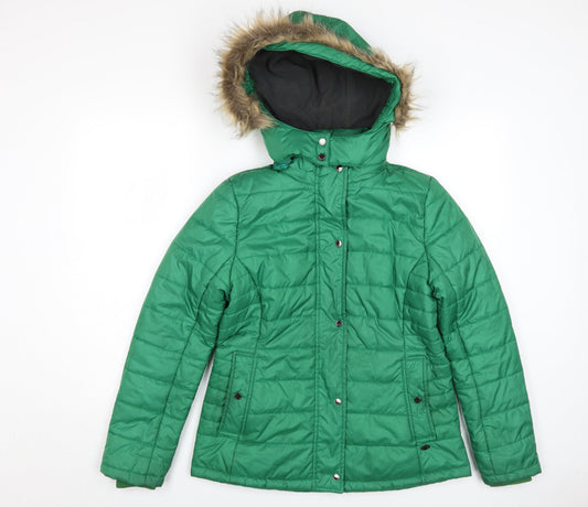 Lure Urban Women's Green Puffer Jacket L