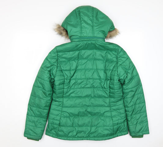 Lure Urban Women's Green Puffer Jacket L
