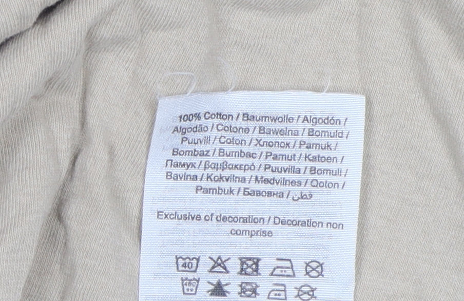 Jack & Jones Men's Beige L Graphic Tee