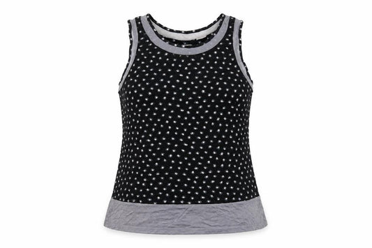 Womens UK Size M DKNY Black Rayon Blend Tank