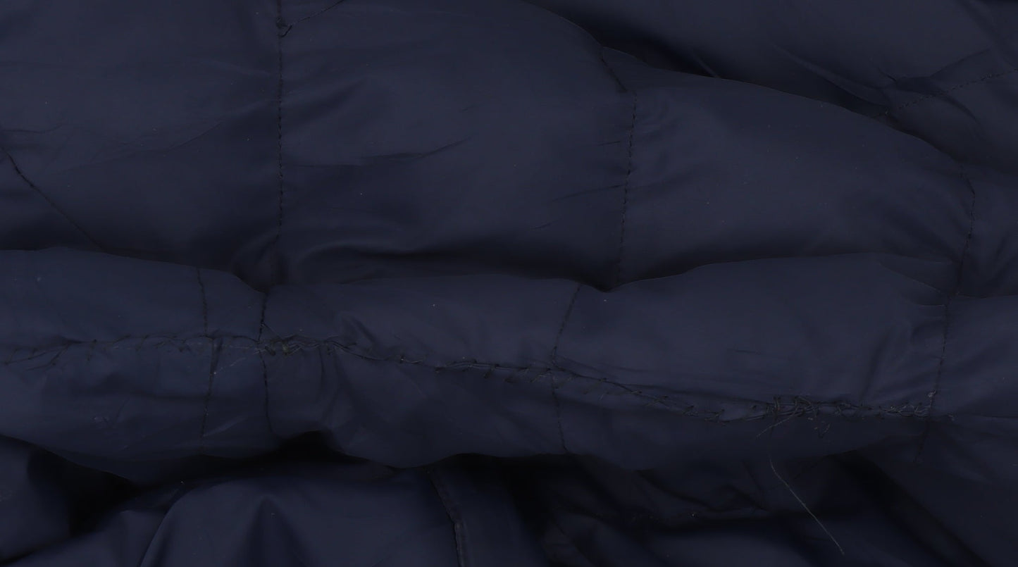 TOG24 Men's Blue Puffer Jacket S Hooded Winter
