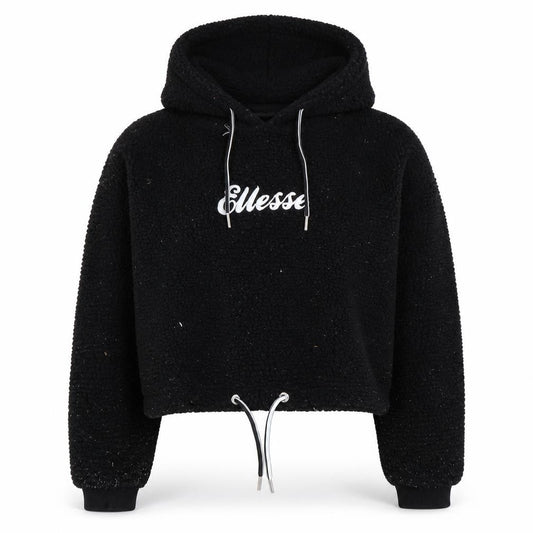 Womens UK 6 Relaxed ellesse Black Pullover Hoodie