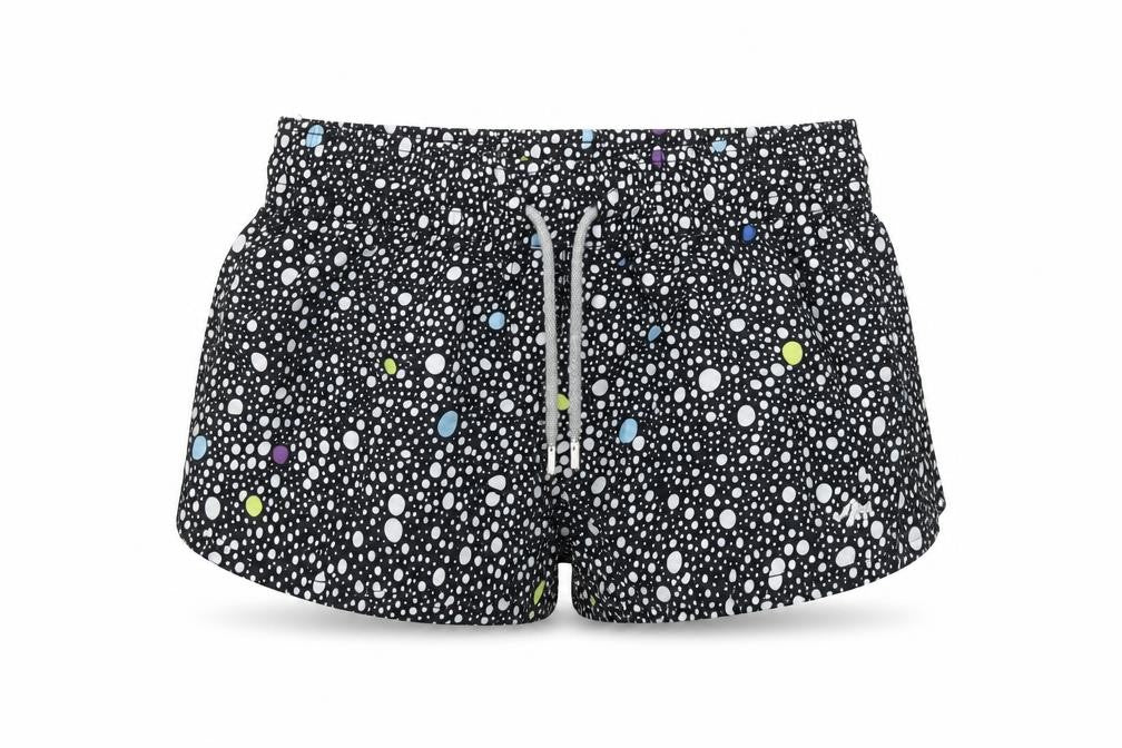 Surf-Cuz Women's Black Polka Dot Sweat Shorts XS