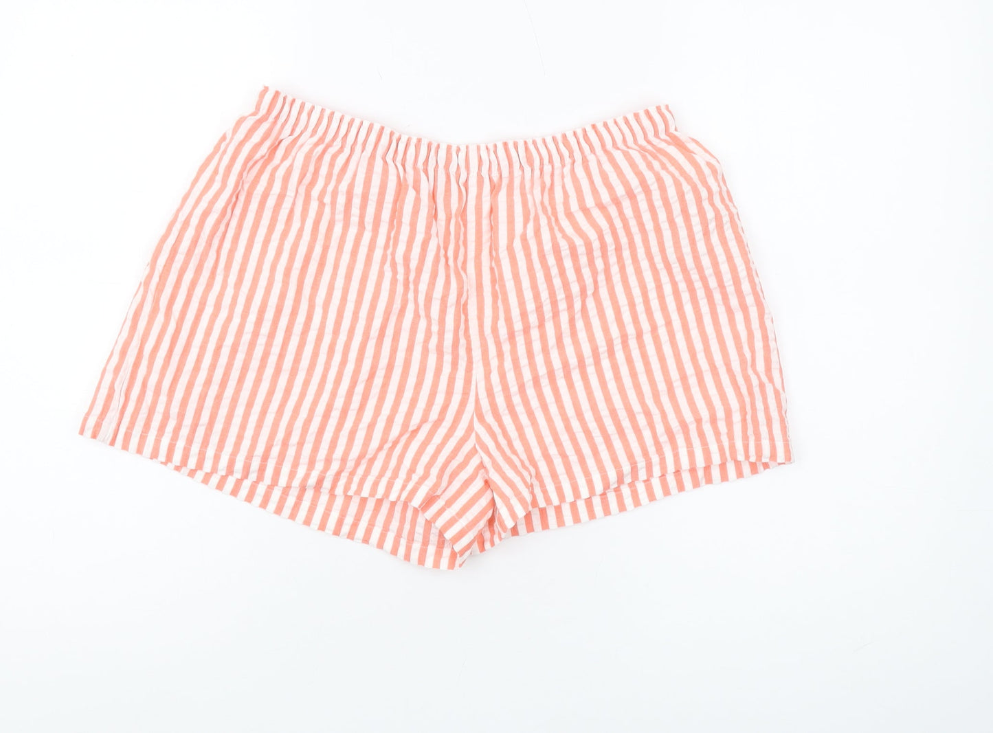 Marks and Spencer Women's Pink Striped Sleep Shorts Size 12