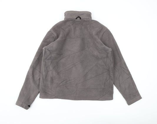 Jack Wolfskin Grey Unisex Fleece Jacket M Outdoor