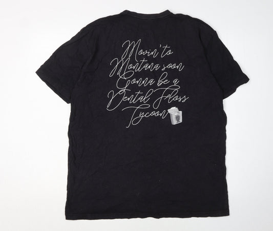 Next Level Apparel Men's Black XL Graphic Music T-Shirt