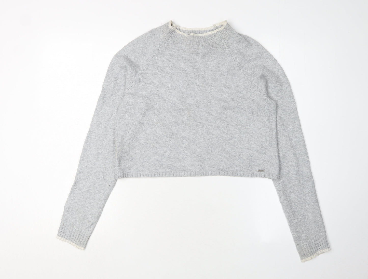 Hollister Women's Grey Pullover Jumper, Size S