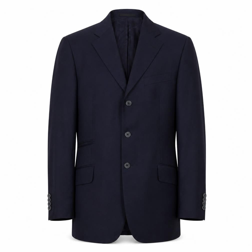 Mens 40 Chest Regular T.M.Lewin Blue Three-Button Blazer