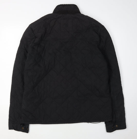 Fat Face Men's Black Quilted Jacket, Size M