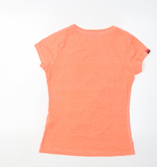 Superdry Women’s Orange Crew Neck T-Shirt, Size M