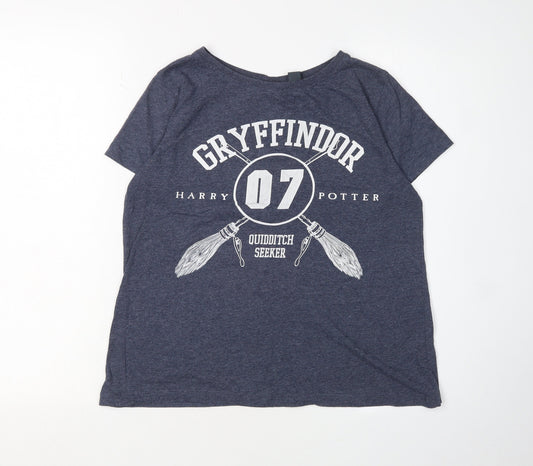Harry Potter Unisex Blue T-Shirt Size 14