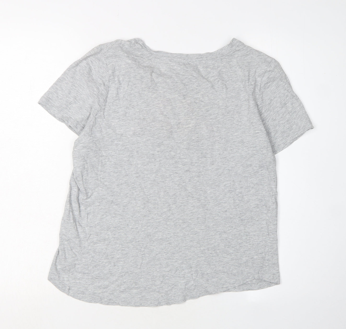 Oasis Women's Grey Flamingo T-Shirt, Size S, Casual Style