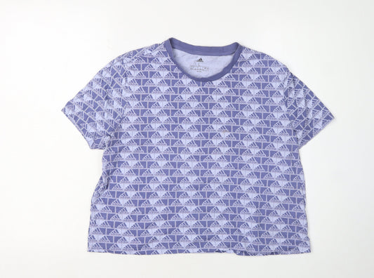 Adidas Unisex Blue L T-Shirt Jersey Casual Fit