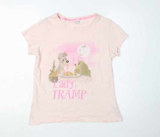 Disney Women’s Pink Lady and the Tramp T-Shirt Size 10