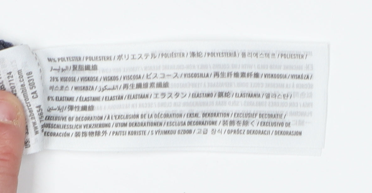 Hollister Men's Grey Pullover Sweatshirt M USA Logo