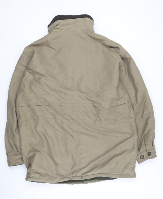 Micro-Fibre Garment Men's Beige Military Jacket Size 44