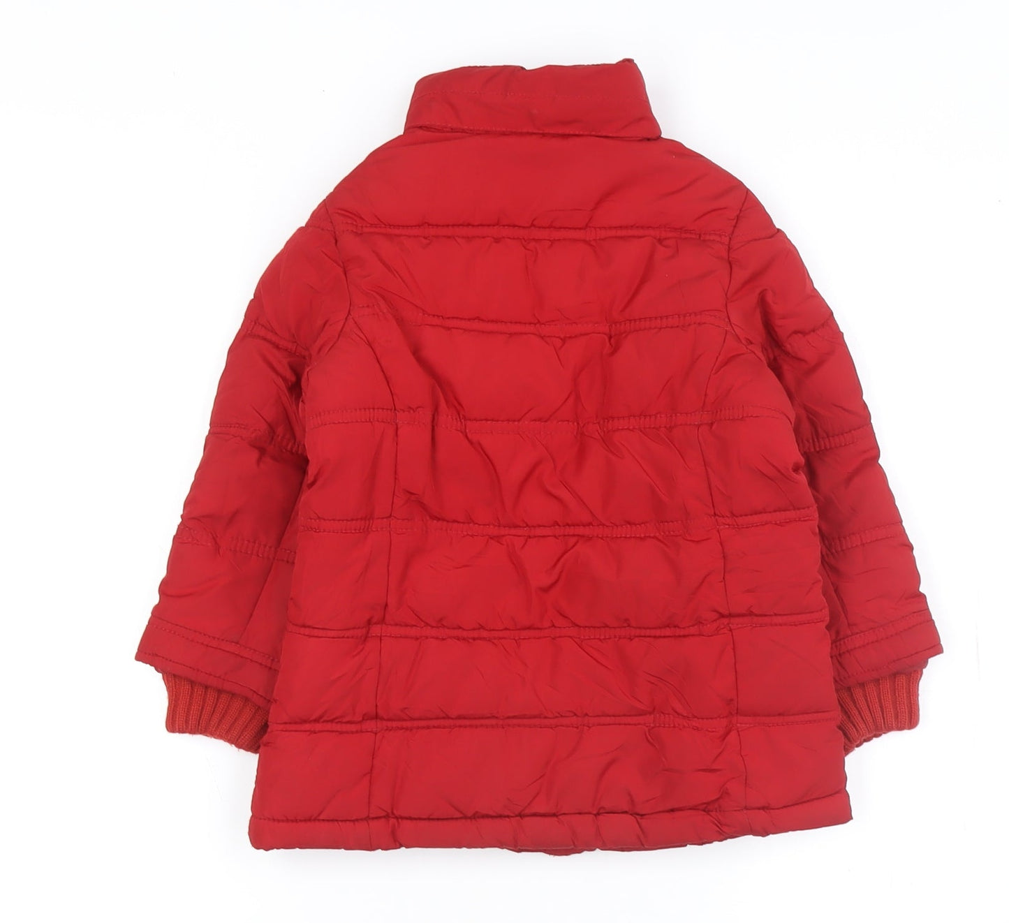 H&M Girls Red Puffer Jacket 4 Years Winter Coat