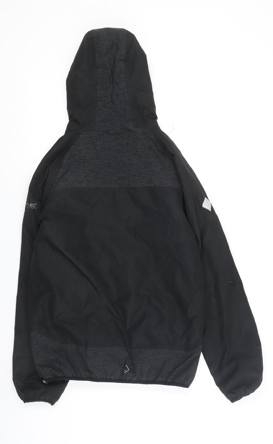 Regatta Boys Black Windbreaker Jacket - 13 Years