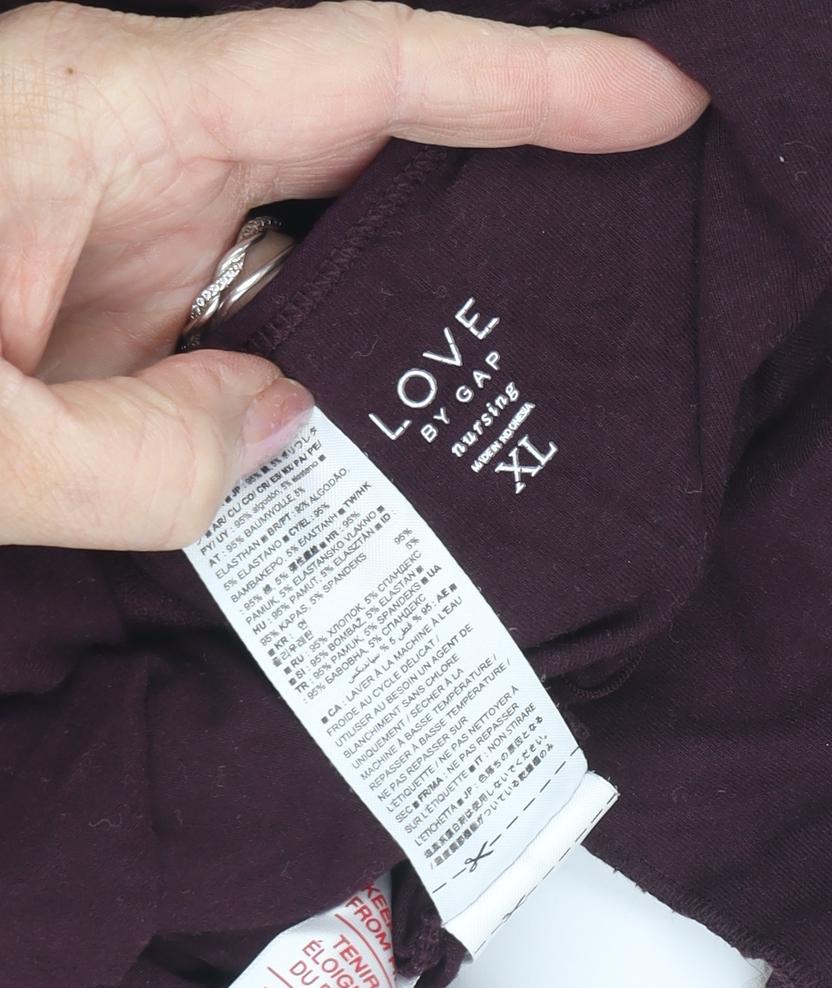 Gap Women's Purple XL Nursing Camisole Tank