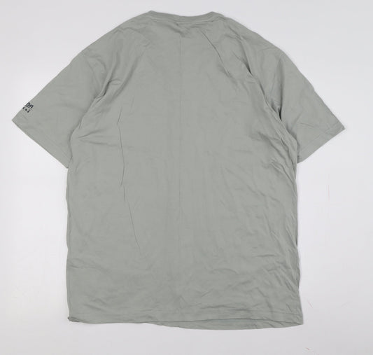 Cotton Traders Men's Green V-Neck T-Shirt M