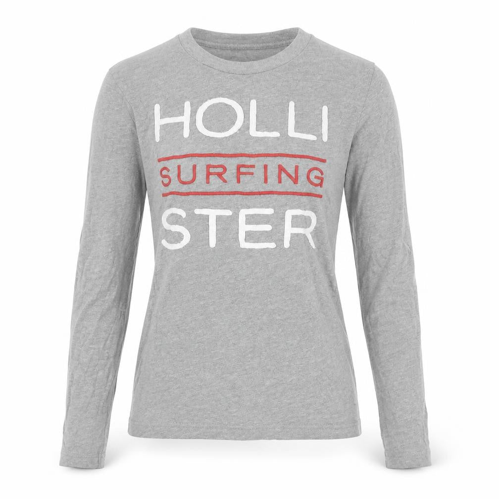 Teenss UK Size S Hollister Grey Cotton Blend T-Shirt
