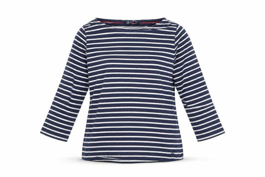 Womens UK Size 10 Crew Clothing Company Blue 100% Cotton T-Shirt